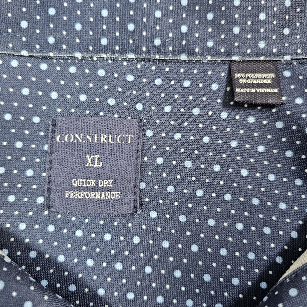 Construct Performance Men's Blue Patterned Poly B… - image 4